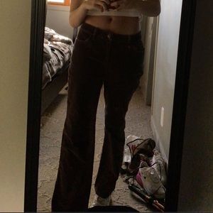 Brown Low Waisted Corduroy Pants